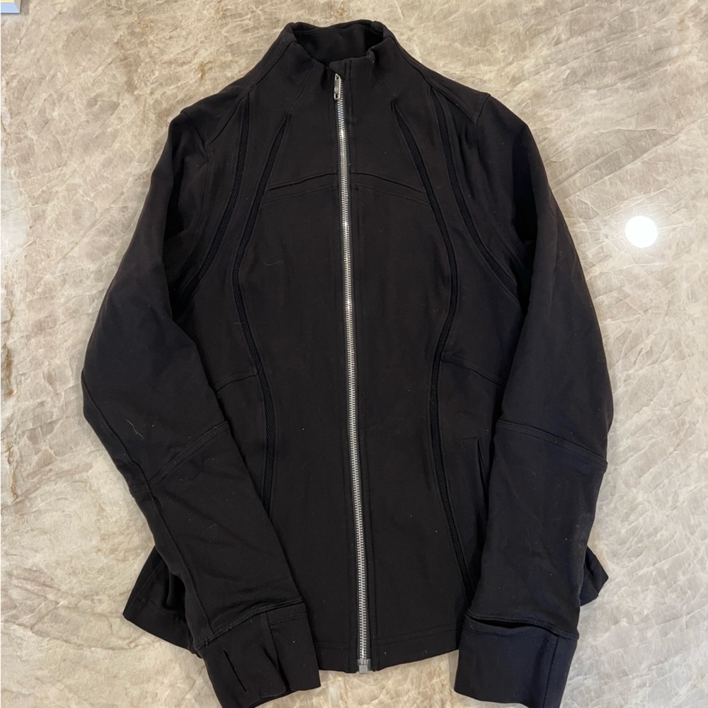 Lululemon Define Jacket Black with Silver Zipper - size 8
